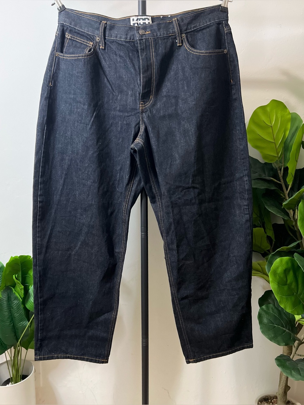 KBB by Kahlana Size 16 Dark Wash Wide Leg Women’s Jeans High Rise 100% Cotton